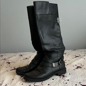 Life Stride Black Leather Boots